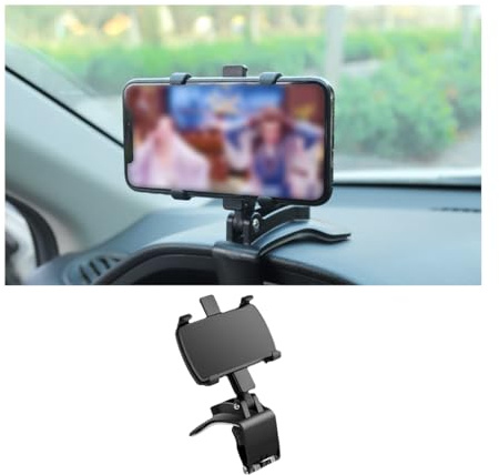 JNNJ Handyhalterung Auto, Multifunktionaler Rückspiegel Telefonhalter, Verstellbarer 360 Grad Drehbar Einstellbare Ständer KFZ Handy Halterung Für Alle Mobiltelefone