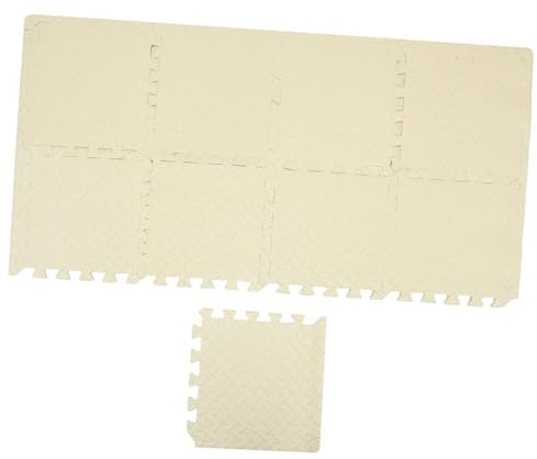 NUOBESTY 9 Stück Blockierbrett Für Stricken Und Häkeln Tragbare Schaumstoff Spannmatte Vielseitiges Strickzubehör in Beige Für Handarbeiten Selbstgemacht Projekte Und Basteln
