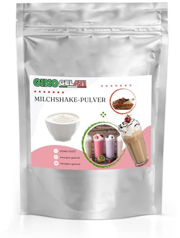 Gino Gelati Joghurt Milchshake Pulver 1 Kg, verschiedene Sorten, schnelle und einfache Zubereitung, natürliche Aromen, für Gastronomie und private Küche geeignet