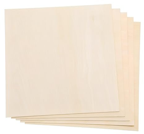 Lindenholz Bastel Holzplatte, 200 x 200 x 1,5 mm Holzplatte Sperrholz, Holzplatte für DIY Modell, Kunst und Handwerk, Gemälde, Lasergravur