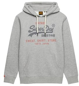 Superdry VL Heritage Relaxed Hood M2014122A College Grey Marl, 3XL