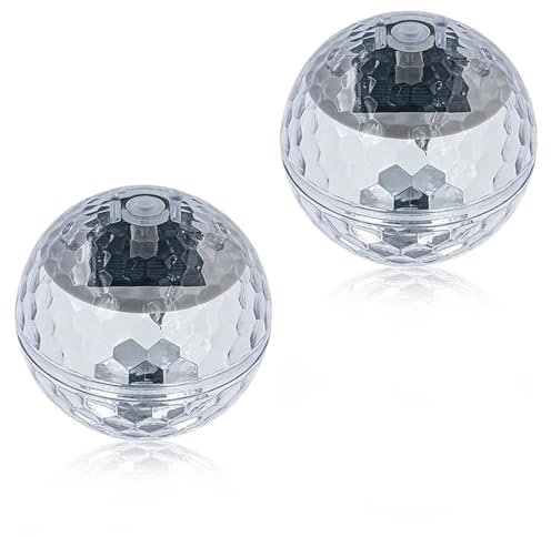 Fontaine à Eau Lumière Flottante À Énergie Solaire pour Étang, Boule Magique, Lumière De Jardin, Changement De Couleur, Décoration, Éclairage pour Piscine Fontaine Solaire(2PCS)