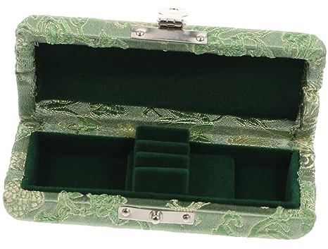 Seidenes Oboenrohretui für 3 Oboenrohre, Grün mit Holzdetails | Lüftungsöffnungen Beidseitig, Bodennut und Stabile Ausführung, Leicht zu Öffnen und Ordentlich zu Verstauen