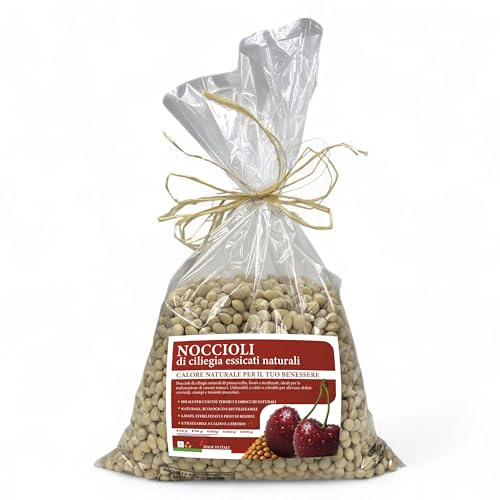 Noccioli di Ciliegia Naturali Lavati e Sterilizzati - Ideali per Cuscini Termici, Relax e Artigianato Made in Italy - 1000 Grammi