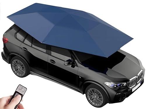 Carport universel mobile et pliable entièrement automatique avec télécommande, housse légère pour un transport et une protection faciles