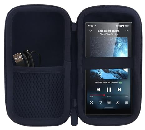 MP3 & MP4 Player Case for fiio m21/JM21 Android 13 Music Player MP3 MP4 Walkman,Fit for Earbuds, USB Cable, Memory Card (Case Only) (Big)