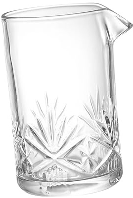 LABRIMP 700ml Glass Mixing Pitcher with Smooth Cup Mouth and Stable Placement for Easy to Pour Cocktail Stirring and Drink Mixing in Home Bar or Kitchen