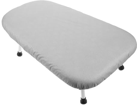 BAZEITFLOW Tabla de Planchar Plegable con Pies Antideslizantes Mesa Compacta con Almohadilla de Algodón para Hogar Dormitorio y Viaje Ahorro de Espacio y Fácil Almacenaje