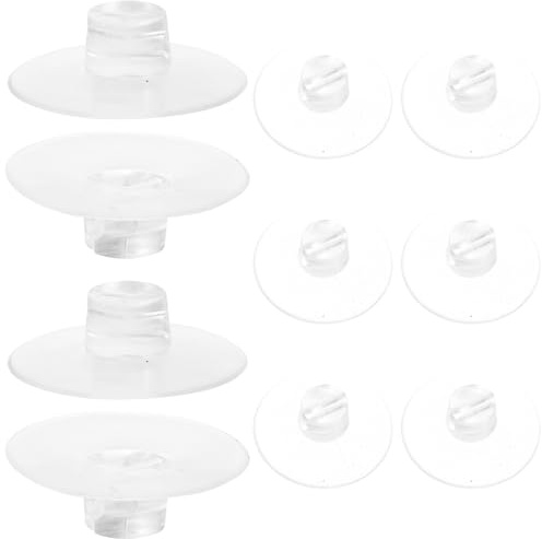 CANIGHT 12pcs 4.3cm Suction Cable Clips Cord Holder for Wall Wire Fixing Slotted Suction Cup Organizer for Fairy Lights Home Kitchen Bathroom Use