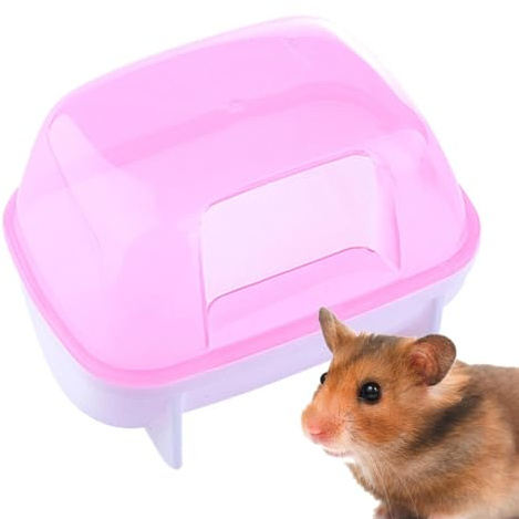 Hamster-Badezimmer, Chinchilla-Staubbadhaus, Hamster-Sand-Badebox, abnehmbares -Zubehör für Chinchilla, Rennmäuse, Maus