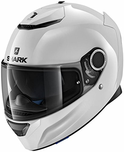 SHARK Motorradhelm Hark Spartan Blank, Weiß, Größe L