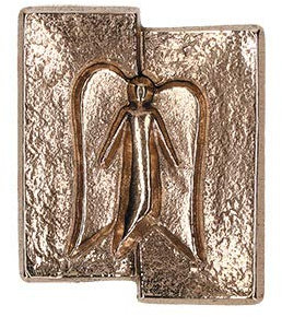 Butzon & Bercker Kreuzplakette Schutzengel aus Bronze zum Aufhängen und Hinlegen
