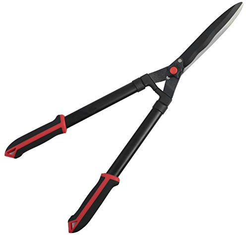 Hattomen Heckenschere 26 Zoll ideal zum Formen von Hecken, Ziersträuchern, mit 20,3 cm gewellten Klingen und doppelter Teflon-Beschichtung, zum Trimmen von Beeten, Buchsbaum, Büschen