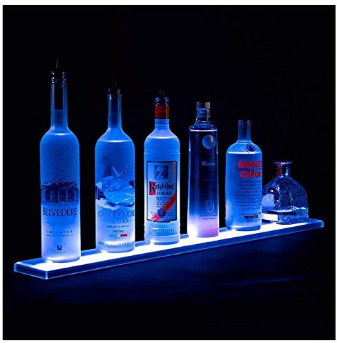 Acryl LED Alkohol-Flasche Display Beleuchtetes Flasche Regal Flaschenregal 20 Colors Mit Fernbedienung für Brithday Hochzeit Weihnachtsfeier Club Bars.,500 * 110 * 24mm
