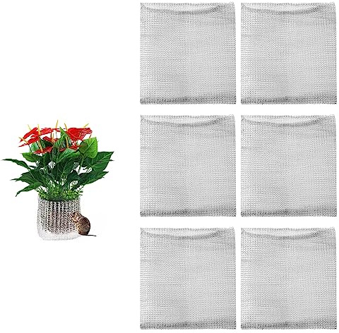 Wurzelschutz aus Edelstahl, Wurzelschutzkörbe für Wühlmaus, Drahtgitter Wühlmausgitter Metallnetzbeutel Blumen Nagetiersichere Drahtkörbe für Pflanzen, Beeren, Gemüse, Wurzelschutz (6PCS 50*45cm)