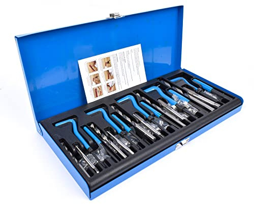 131-tlg Gewinde Reparatur Satz Gewindereparatur M5 M6 M8 M10 M12 Blau | Gewindereparaturwerkzeuge universal fit