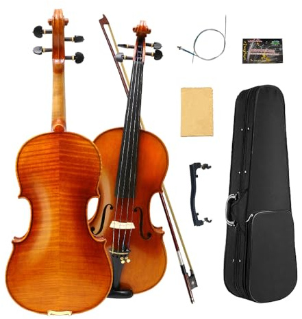 Yinfente Master 4/4 Violine Stradivari Modell Schöner schallfreier Koffer Bogen Flammenahorn Fichtenholz Handgefertigte Farbe