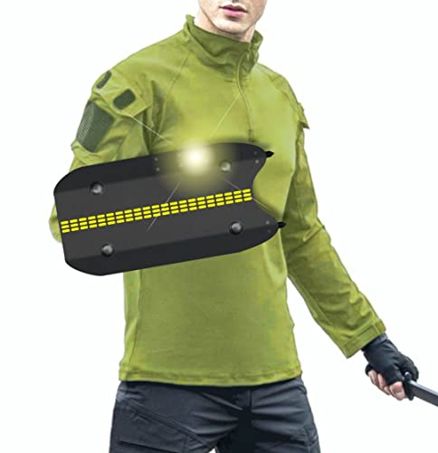 Shindn Portable Metal Shield Multi-Function Aviation Aluminum LED Spotlight Arm Shield(LED Forearm Shield)