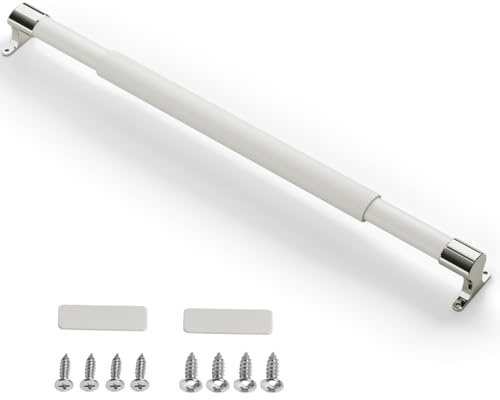 Safoner husbilsdörrstödstång handtag med metallbas | justerbar 54,5 cm – 81 cm längd | perfekt för husbilar, husbilar och husvagnar | husbilsdörrtillbehör för skärmdörrar