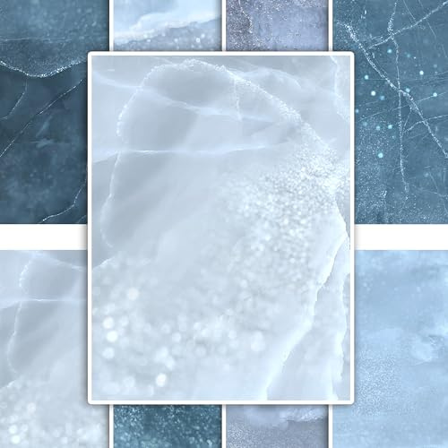 GRAZDesign Fliesenaufkleber Bad & Küche, Maritimes Look, Blau Granit Steine Klebefliesen selbstklebend - 15x20cm - 12 Stück