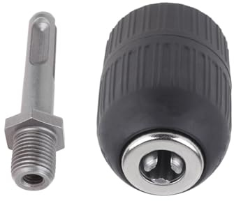 Mandrin de Perceuse sans Clé Autobloquant 2-13mm avec Tige | Noir, Métal et Plastique, Clé Non Requise, Installation Simple, Support Fiable pour Outils