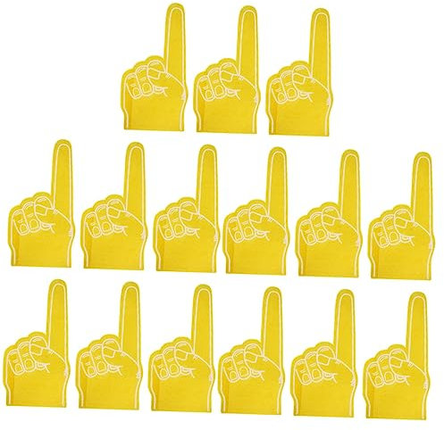 Toddmomy 15 STK Schaumstoff- Dekor Schaumhände Handschuhe für Kinder rosa Geschenke Partykrachmacher jubel schäumt Finger tragbar Ball Zubehör Kerze