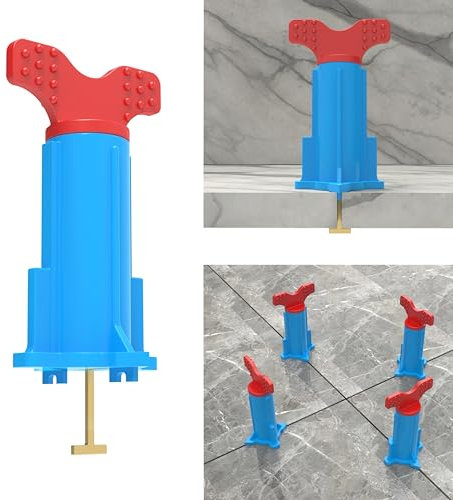 mynakaz Tile Leveling System, Reusable Tile Tools for Installation, Tile Self Leveling Spacers, Floor Leveler Self Leveling Compound (40 Sets)