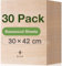 ROBOTIME Tablero Madera Contrachapada 3mm A3 30×42cm 30 Piezas Linden Tablero de Madera a Medida Para Bricolaje,Pirograbado Corte por Laser CNC Router Modelado