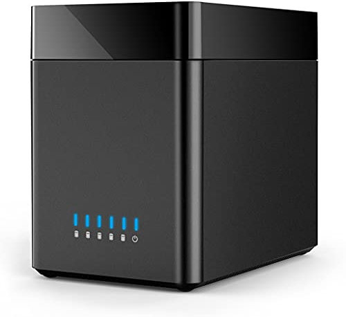 ZHCHAO Estación De Acoplamiento De Disco Duro 2/5 Bahías USB3.0 Tipo C Caja De Disco Duro De 3,5 Pulgadas con Tecnología Magnética De Adaptador De Alimentación De 12 V