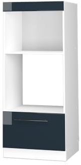 Vicco Set mobili bagno Fame-Line, Blu scuro lucido, 60 cm aperto