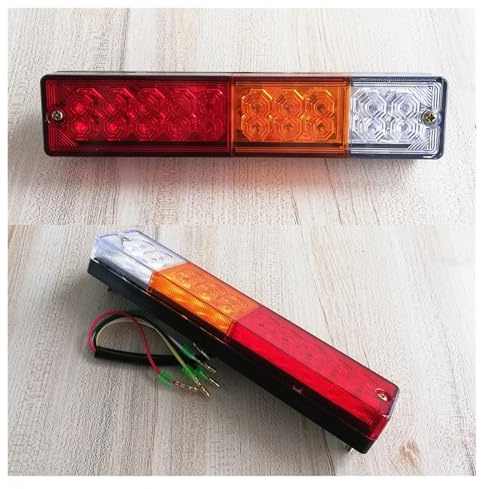 JHMHCOQ Feu arrière 2 x Feux arrière pour Chargeur 12 V 24 V, Feux arrière de Chariot élévateur, phares arrière de remorque, feu arrière de Tracteur. Feu arrière de Brouillard