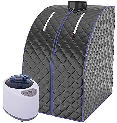 Sauna de Vapor portátil para Oficina en casa y Viajes, Sauna casera de Gran tamaño para SPA, Sauna móvil con generador de Vapor Remoto de 2 litros, Tienda de Sauna Personal para relajación desintoxi