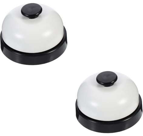 HAPINARY 2stücke Drückglocke Für Service Und Empfang Handglocke Für Restaurants Hotels Und Haustiertraining Leichte Und Robuste Tischglocke Elegantem