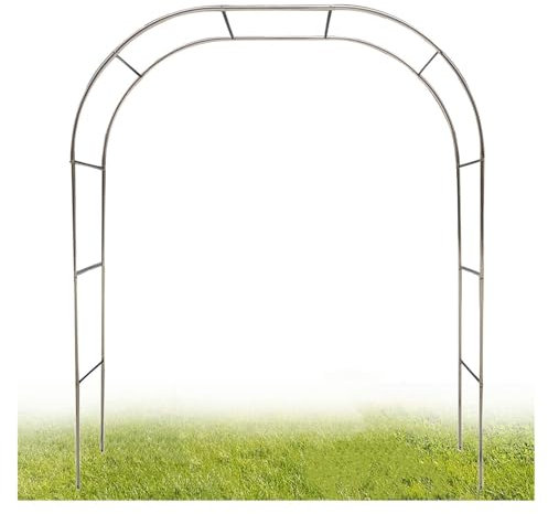 Grande arche de jardin en acier inoxydable pour plantes grimpantes, parfaite pour les roses, les vignes et la décoration de mariage 300 x 240 cm élégante décoration d'arche