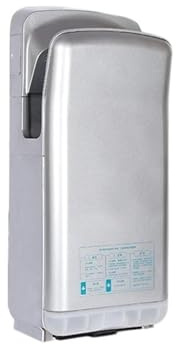 Asciugamani, QX-8880 tto ad alta velocità con sensore automatico commerciale, asciuga mani ad asciugatura rapida, macchina for asciugare le mani igienica for hotel,Forte flusso d'aria(Silver grey)