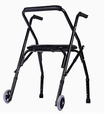 Gehgestell Standard-Gehgestell Rollator Rollator Walker Mobilitätshilfe Gehgestell Mit Gepolstertem Sitz Und Rädern Leichter, Zusammenklappbarer Antriebs-Gehgestell Für Ältere, Bequemes Jubiläum