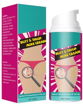 Crème pour les Boutons sur les Fesses et les Cuisses, Efficace Contre l'Acné et les Rougeurs, Prévient les Nouveaux Boutons, Apaise et Nourrit la Peau en Profondeur pour un Aspect Plus Lisse