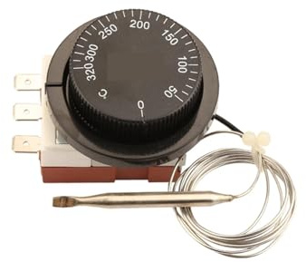 EZAGBPJK Termostato capillare da 50 a 320 Gradi Celsius - Interruttore di Controllo ad Alta Temperatura a 3 Pin for scaldabagno Elettrico TS-320SR Perfection