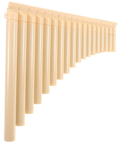 AKOOSY 18 Pan Flute Musical Instrument for School Musical Instrument Use, Boys and Girls Use Pan Flutes with Comfortable Grip and Abs Plastic Material, for Graduation Festival or Back