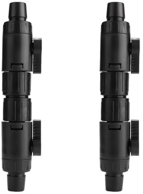 Gutol 2 PCS Aquarium Hose Valve Hose Connector Connector 12mm Aquarium Water Flow Control Valve Pipe Connection Adapter with Quick Release Handle