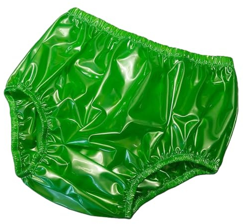 Wasserdichte PVC Inkontinenz Schutzhose für Erwachsene Wiederverwendbar Auslaufsicher Flexibel Und Komfortabel Unisex Waschbare LanganhaltendeGreen,5XL