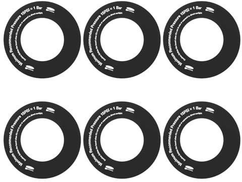 ORFOFE 6 Juntas de Válvula Aplicables para Colchones Inflables Tablas de Paddle Surf y Kayaks Repuesto Redondo Negro Accesorio Duradero para Señalización y Mantenimiento de Equipos