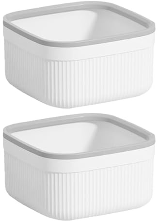 ibasenice Mini Cestino per Rifiuti da Tavolo in Pp 2 Pezzi Capacità Sotto 4l Forma Compatta per Coffee Table e Nightstand
