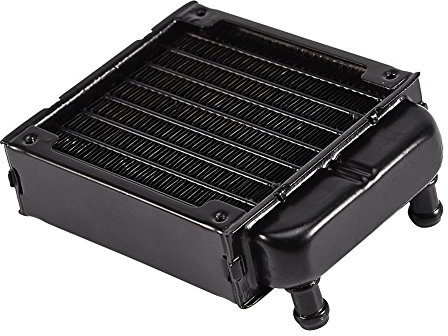 Richer-R 80mm Aluminium Radiator, Computer CPU Wasserkühlung Aluminiumheizkörper, 8 Röhren Wasserkühler Kühlkörper 80mm Radiator für PC Wasserkühlung, CPU-Kühlkörper oder andere Chipsatz-Kühlung