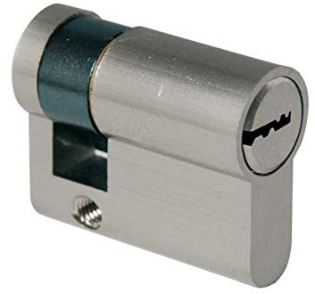 Medio cilindro moldeado 40+10 cromo satinado Art.2303/CS