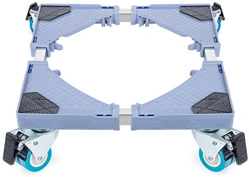 ilauke Adjustable Base for Washing Machine, Appliance Wheels Base for Fridges, Multi-functional Movable Base for Dryers, Refrigerators, Freezers, Easy to Move (45-75cm)