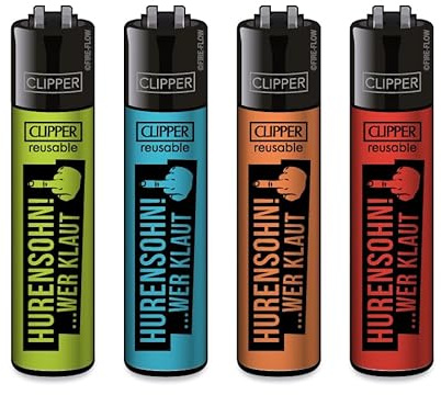 Clipper Feuerzeug 4er Set: (H****** wer klaut)