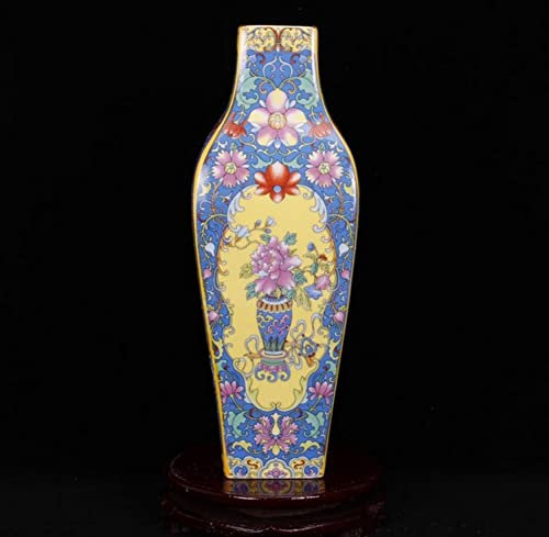 Jingdezhen Vase de sol en céramique dessiné à la main pour décoration de la maison, accessoires chinois anciens, orientaux, A07