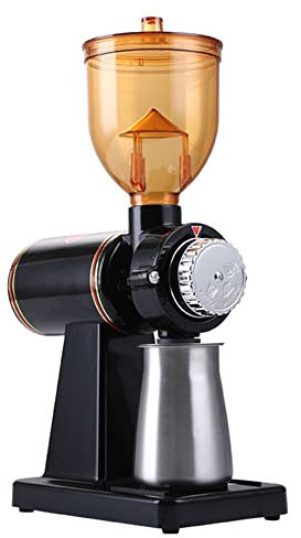Electric Coffee Grinder Mill Conical Burr Coffee Grinder 8 Adjustable Settings Precision Stainless Steel Grinder for Espresso, French Press, Turkish Coffee Brewing (Color : Upgraded Italian Black)