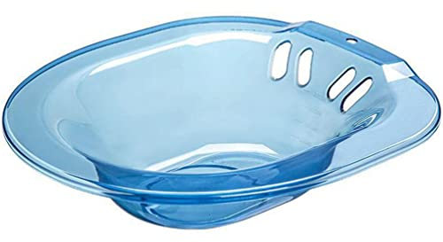 DOITOOL Sitzbad für Toilette, Sitzbad für die Toilette, Bidet Einsatz für Toilette, Bidet Einsatz für die Toilette Für Breiter Sitzbereich Tiefere Schüssel (Blau,14.93 X 13.95 X 3.73 cm)